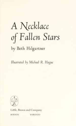 Cover of A necklace of fallen stars
