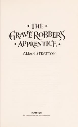 Cover of The grave robber's apprentice