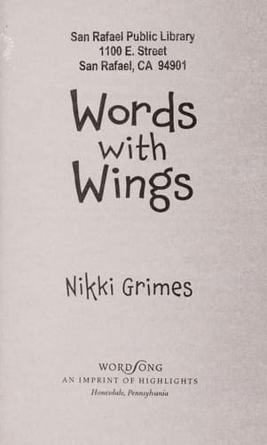 Cover of Words with wings