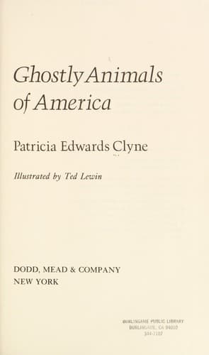 Cover of Ghostly animals of America
