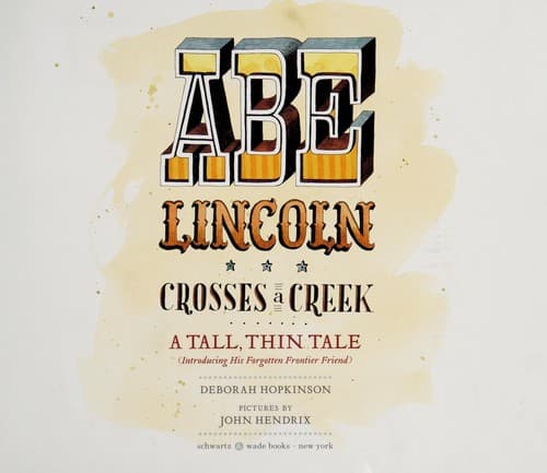 Cover of Abe Lincoln crosses a creek
