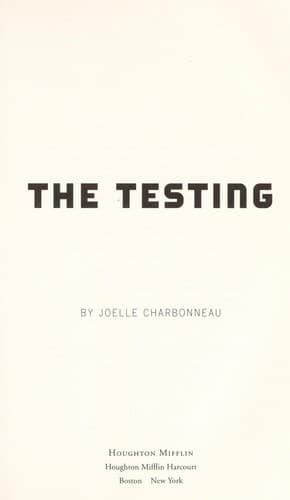Cover of The testing