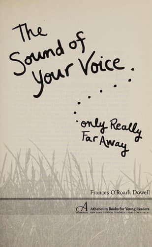 Cover of The sound of your voice, only really far away
