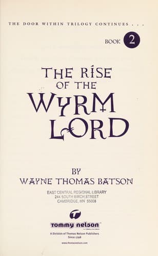 Cover of The rise of the Wyrm Lord