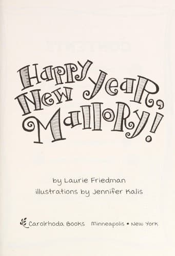 Cover of Happy New Year, Mallory!