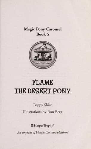 Cover of Flame the desert pony