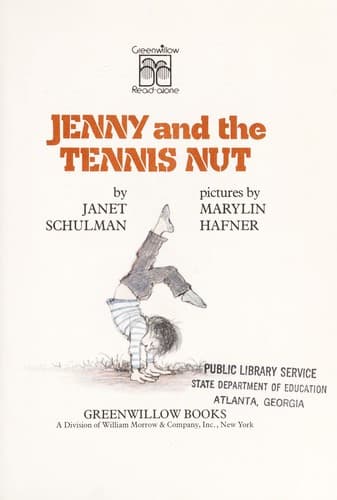 Cover of Jenny and the tennis nut