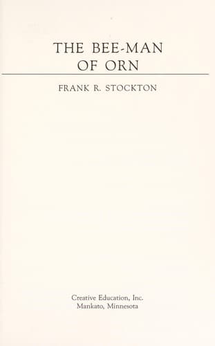 Cover of The bee-man of Orn