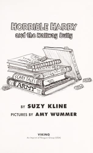 Cover of Horrible Harry and the hallway bully