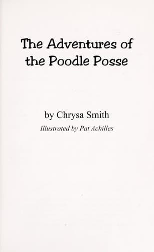 Cover of The adventures of the poodle posse