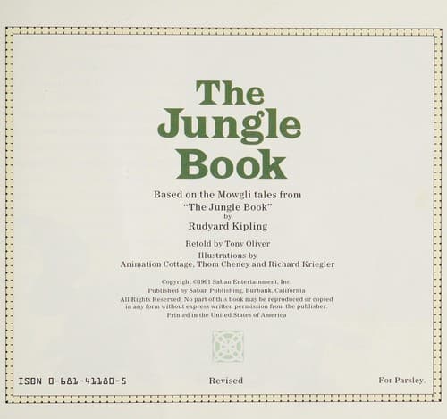 Cover of The jungle book