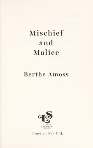 Cover of Mischief and malice