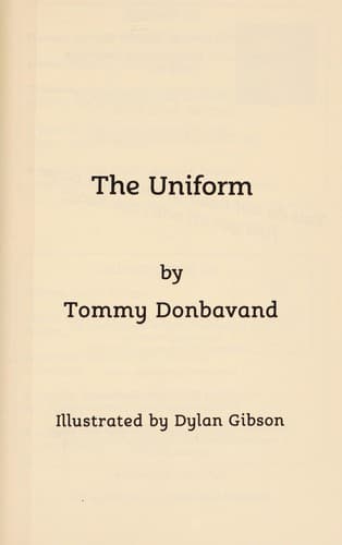 Cover of The uniform