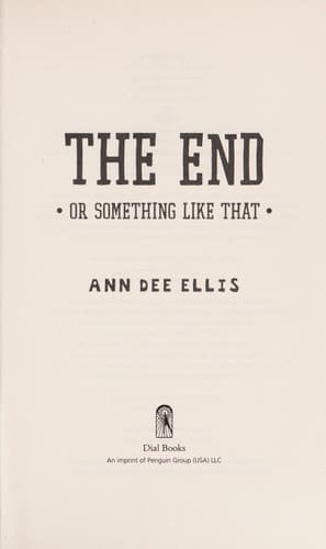 Cover of The end or something like that