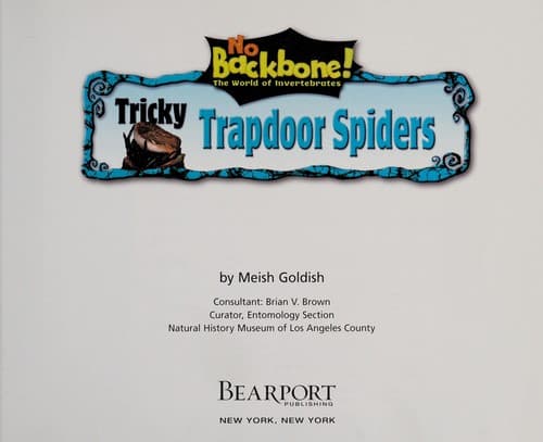 Cover of Tricky trapdoor spiders