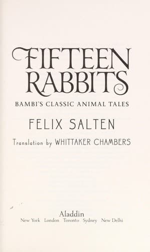 Cover of Fifteen rabbits
