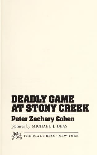 Cover of Deadly game at Stony Creek