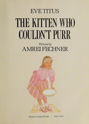 Cover of The kitten who couldn't purr
