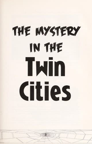 Cover of The mystery in the Twin Cities