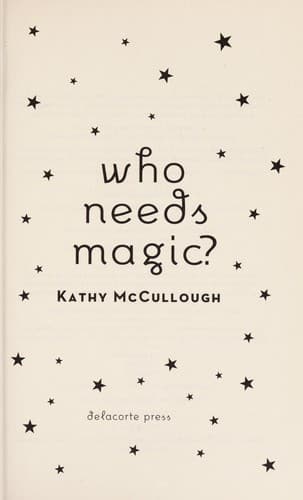 Cover of Who needs magic?