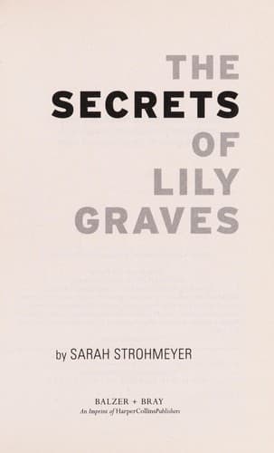 Cover of The Secrets of Lily Graves