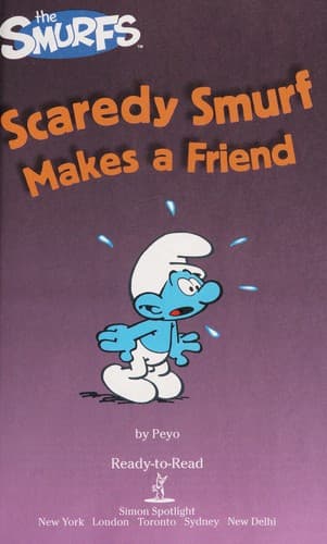 Cover of Scaredy Smurf makes a friend