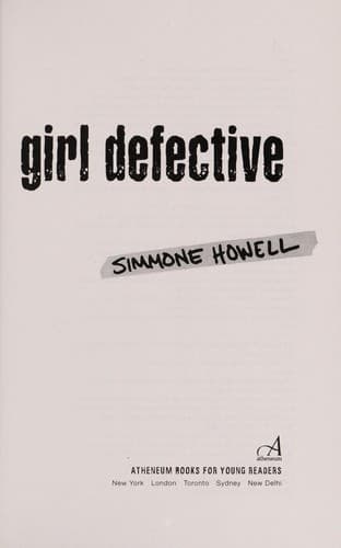 Cover of Girl defective