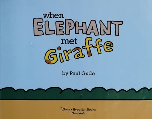 Cover of Giraffe and Elephant are friends