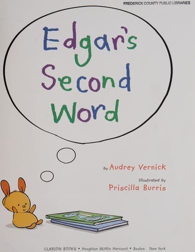 Cover of Edgar's second word