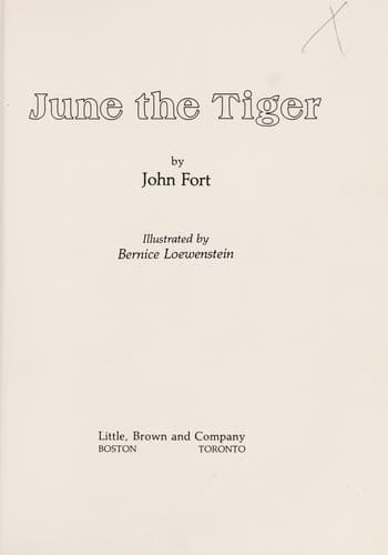 Cover of June the Tiger