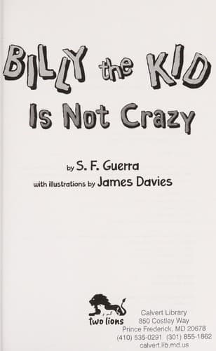 Cover of Billy the Kid is not crazy