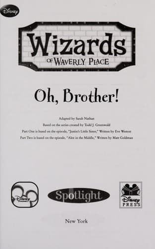 Cover of Oh, brother!