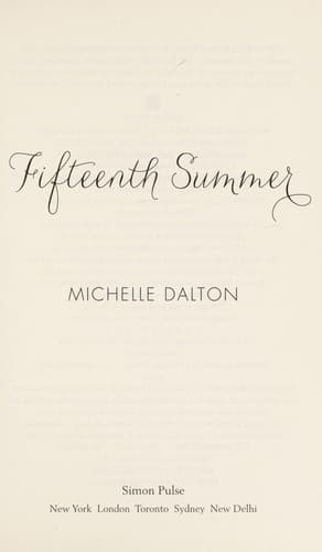 Cover of Fifteenth summer