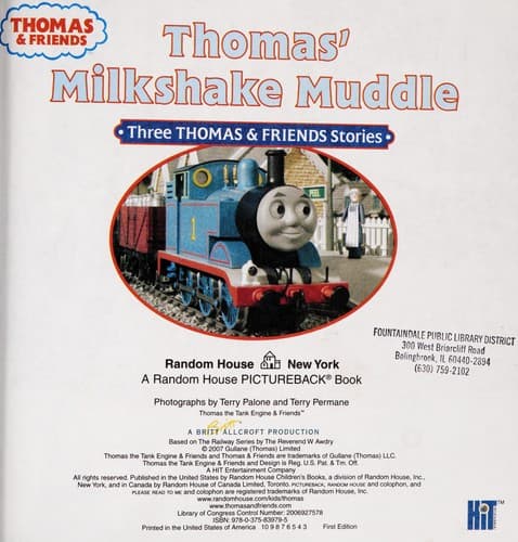 Cover of Thomas' milkshake muddle