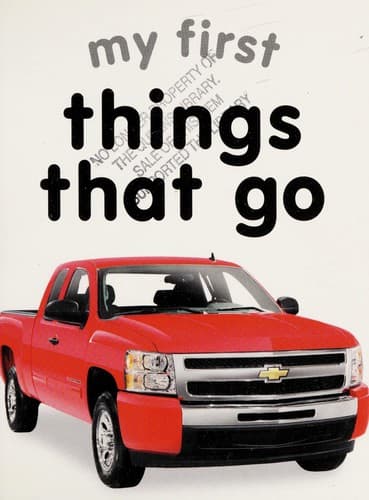 Cover of My first things that go