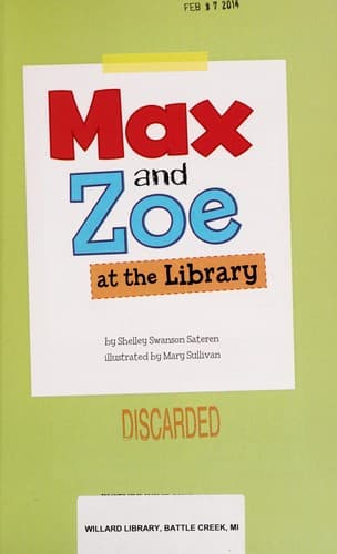 Cover of Max and Zoe at the library