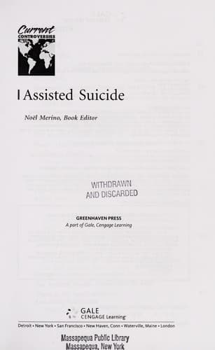 Cover of Assisted suicide