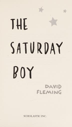 Cover of The Saturday boy