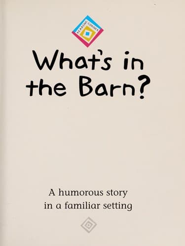 Cover of What's in the barn?