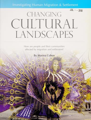 Cover of Changing cultural landscapes