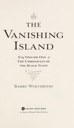 Cover of The Vanishing Island (The Chronicles of the Black Tulip #1)