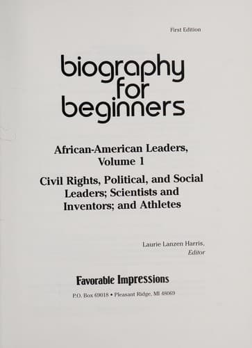 Cover of Biography for beginners