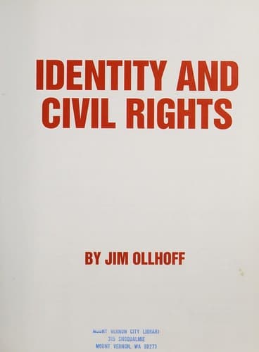 Cover of Identity and civil rights
