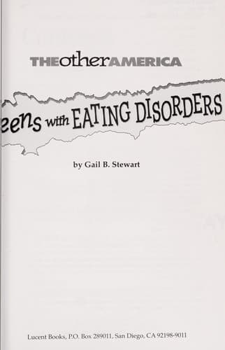 Cover of Teens with eating disorders
