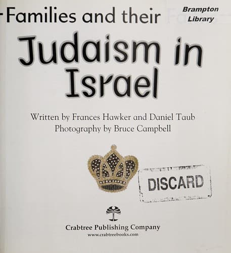 Cover of Judaism in Israel