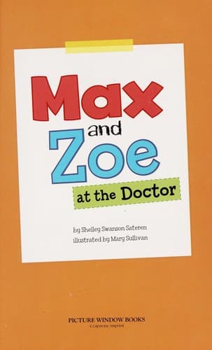 Cover of Max and Zoe at the doctor