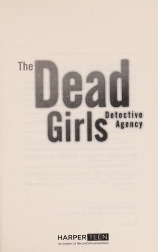 Cover of The Dead Girls Detective Agency
