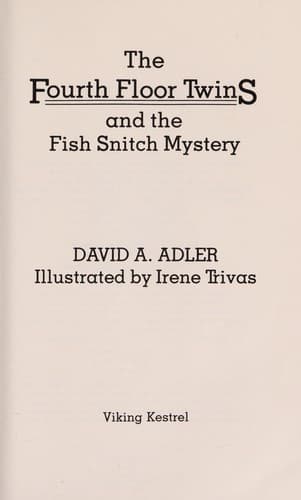Cover of The fourth floor twins and the fish snitch mystery
