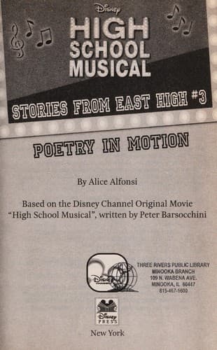 Cover of Poetry in Motion (Stories from East High #3)