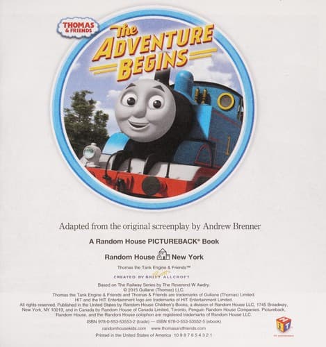 Cover of The adventure begins